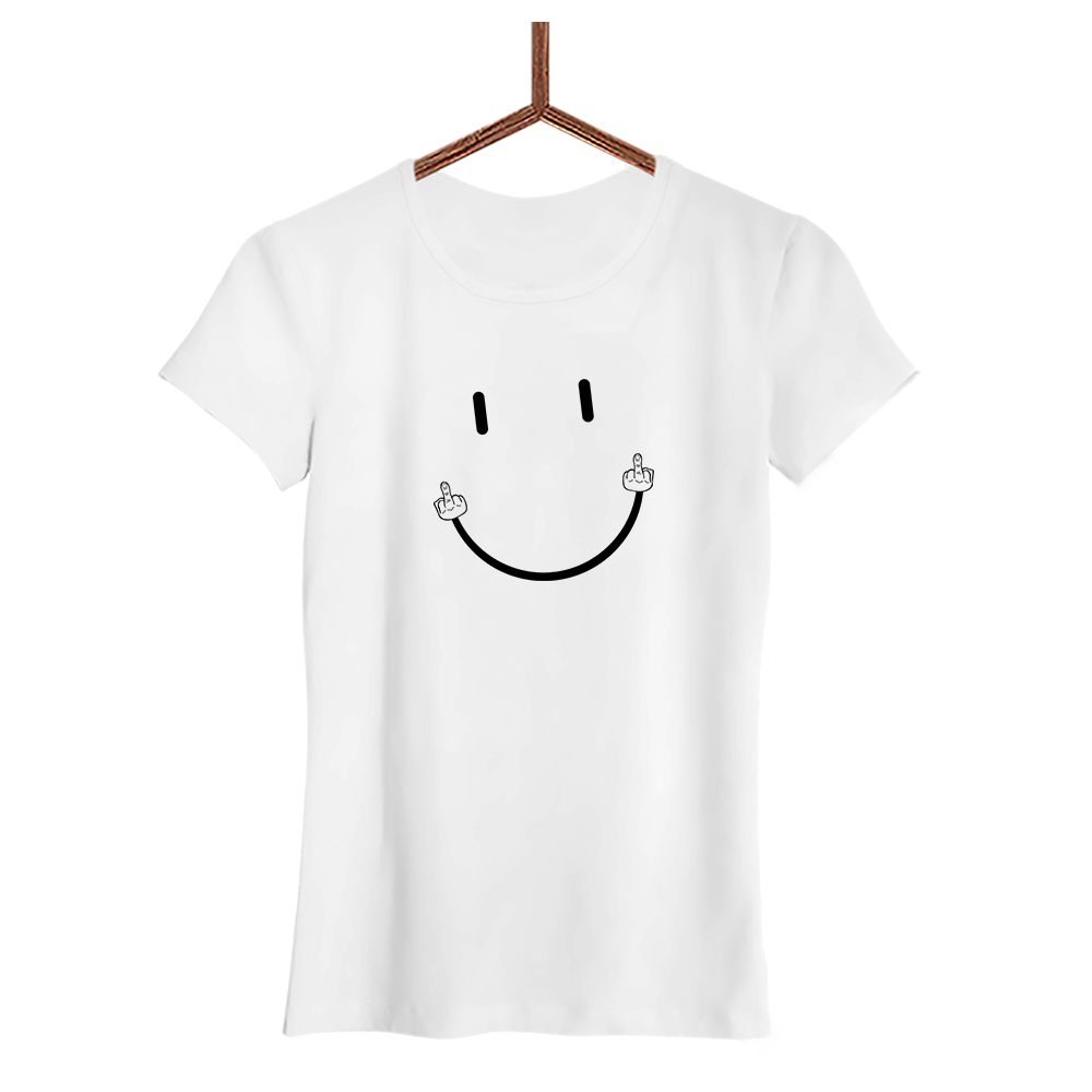 Damen T-Shirt Smile