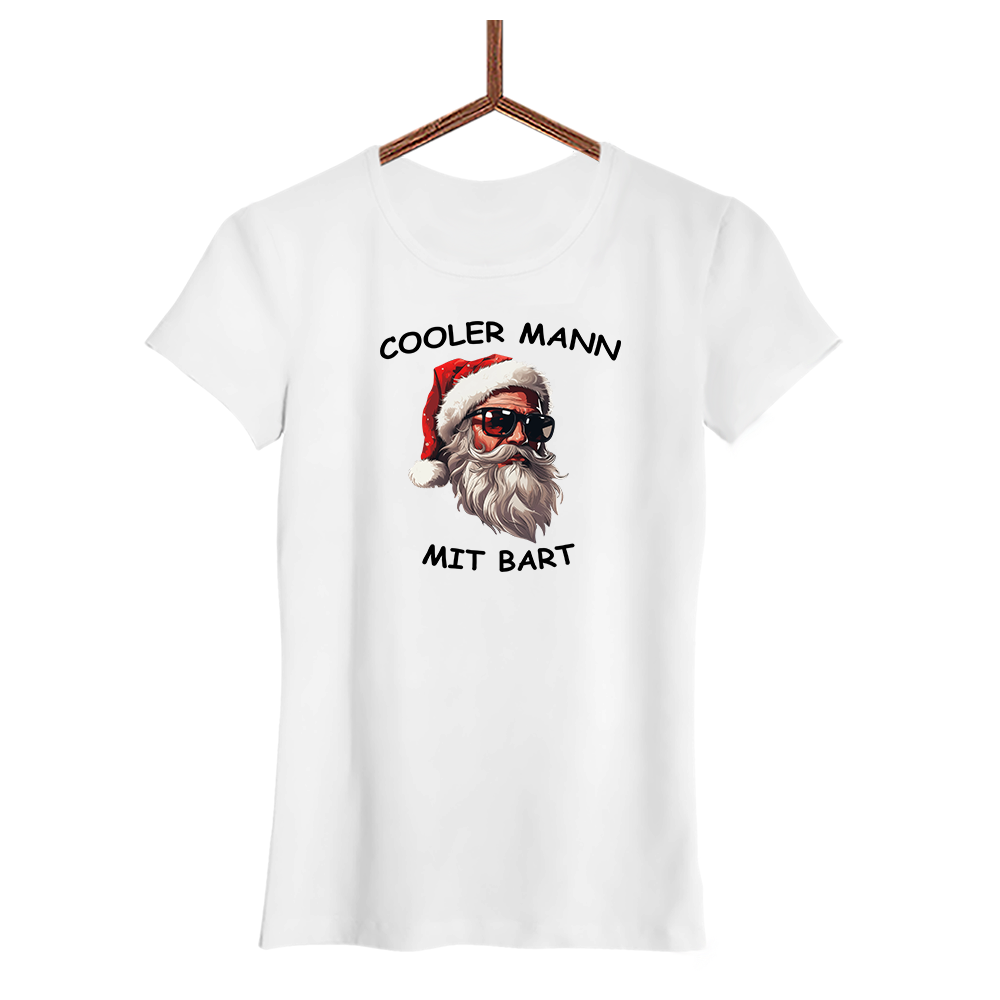 Damen T-Shirt Cooler Mann mit Bart