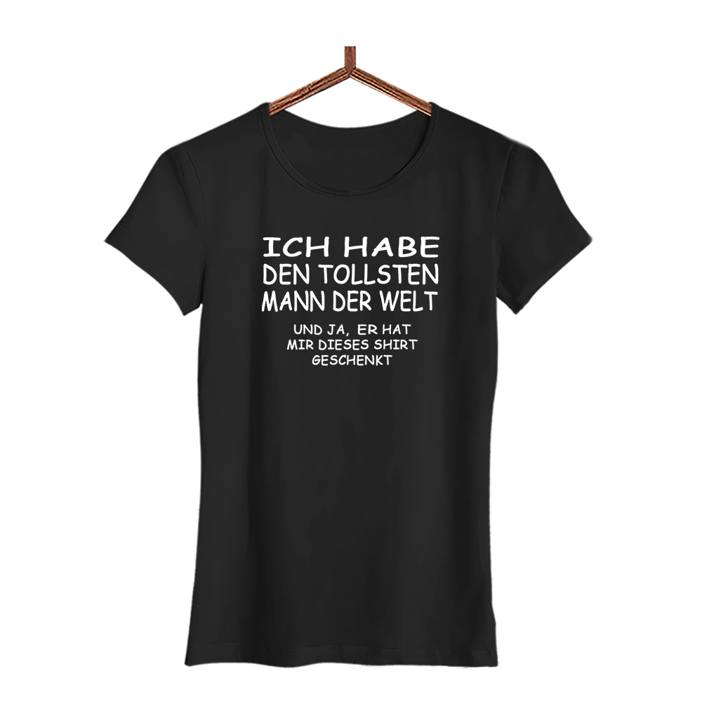 Damen T-Shirt Den tollsten Mann der Welt - Schwarzer - Kaffee