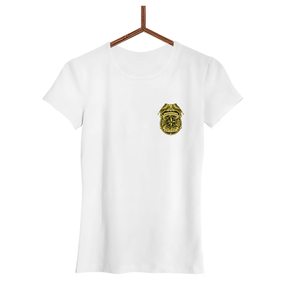 Damen T-Shirt Irrenhaus Aufsicht - Schwarzer - Kaffee