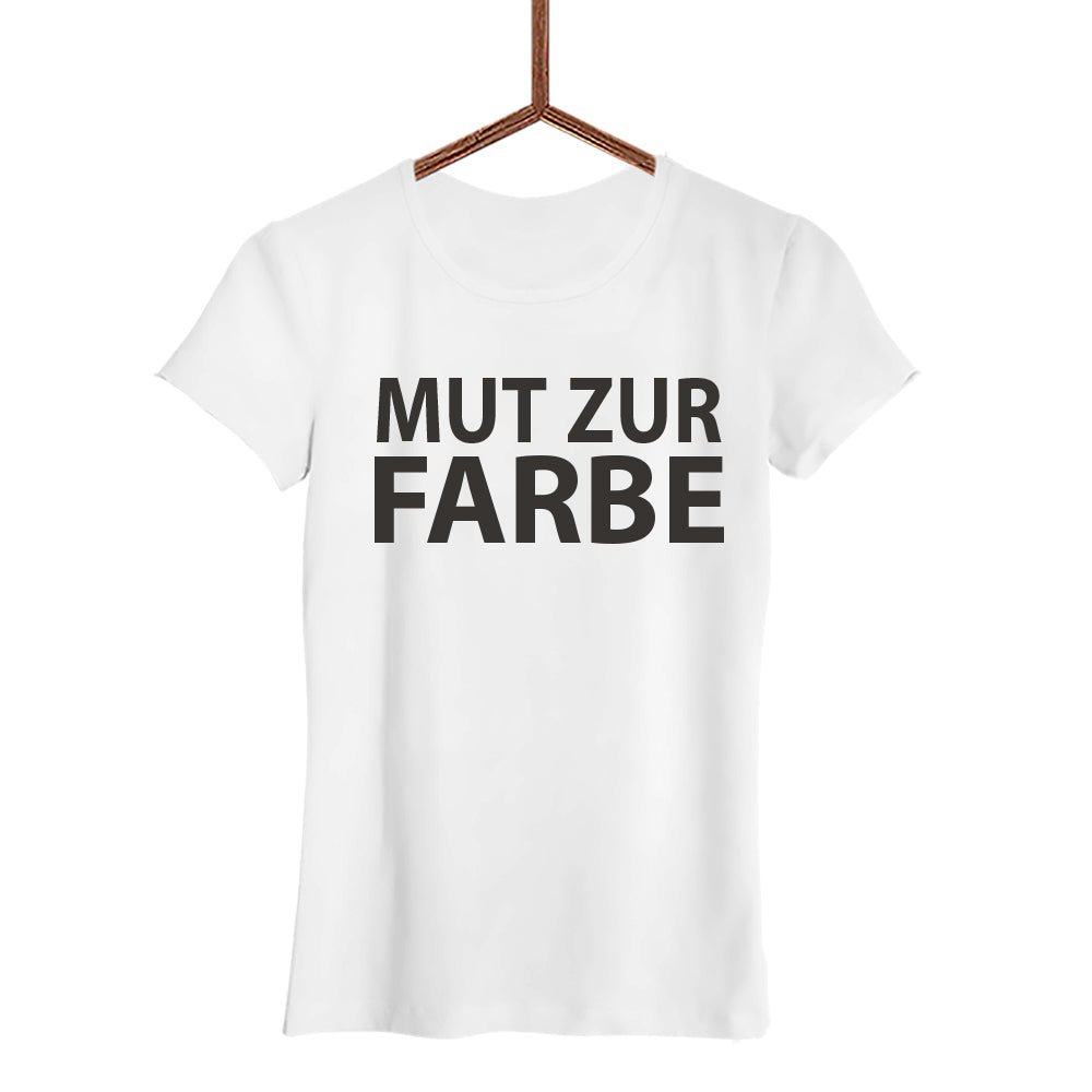 Damen T-Shirt Mut zur Farbe - Schwarzer - Kaffee