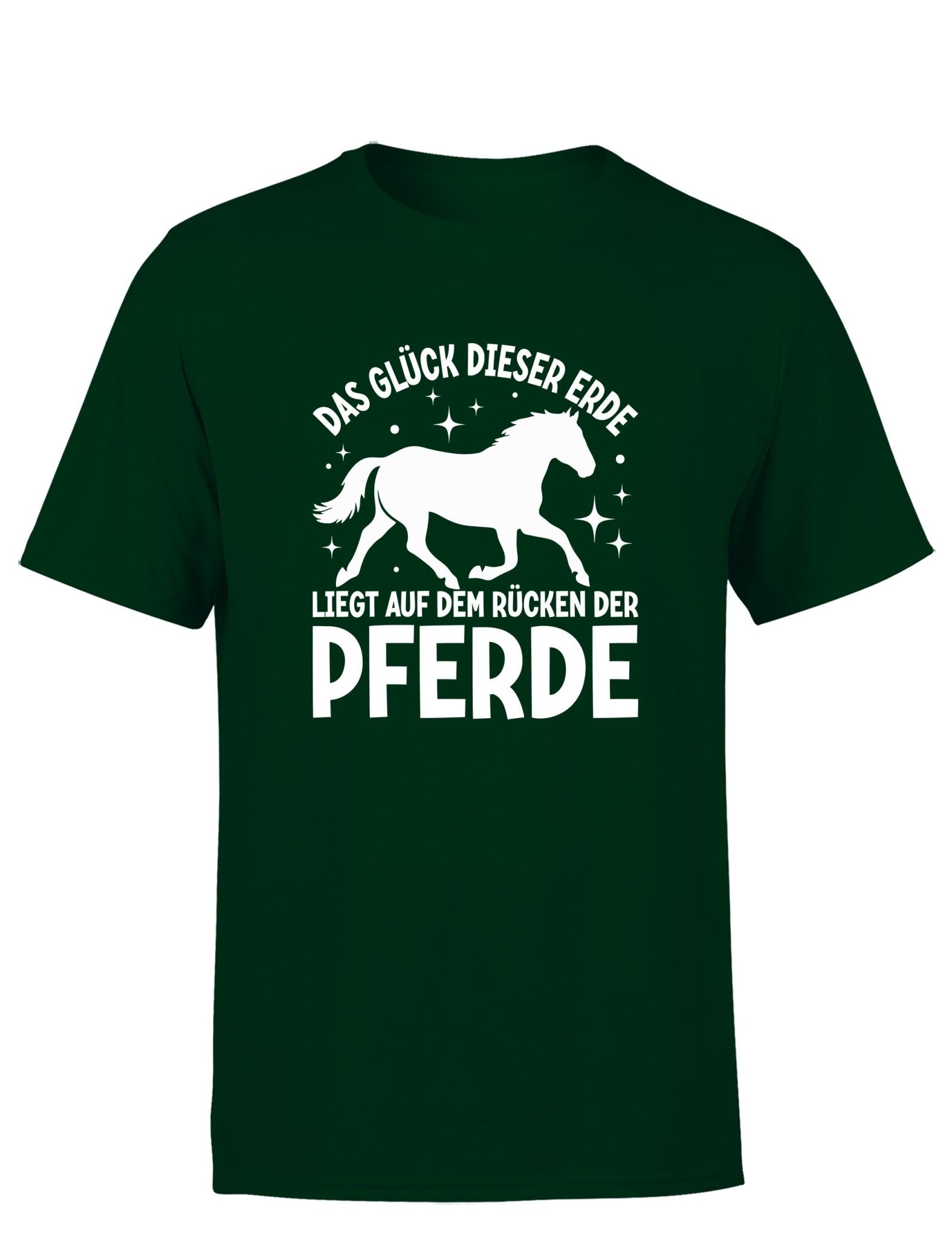 Das Glück dieser Erde liegt auf dem Rücken der Pferde Statement Herren T-Shirt - tshirtladen - T-Shirt