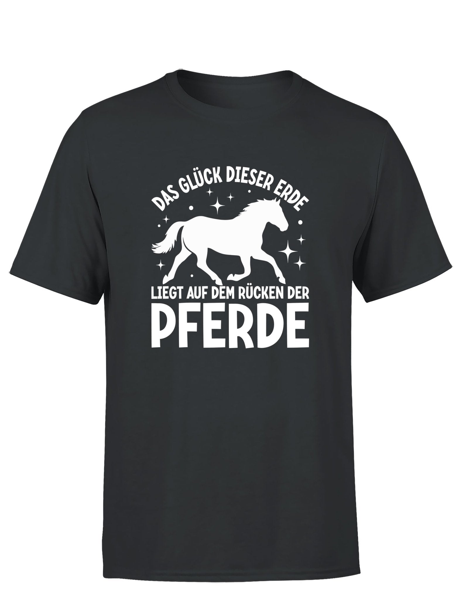 Das Glück dieser Erde liegt auf dem Rücken der Pferde Statement Herren T-Shirt - tshirtladen - T-Shirt
