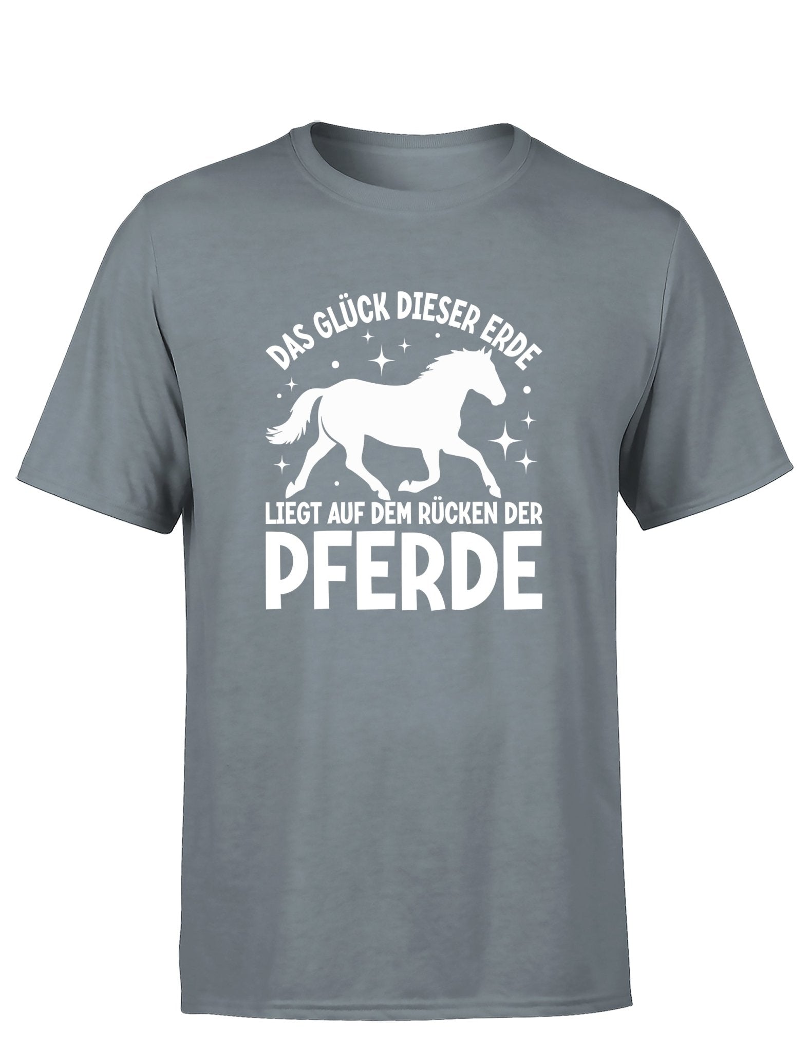 Das Glück dieser Erde liegt auf dem Rücken der Pferde Statement Herren T-Shirt - tshirtladen - T-Shirt