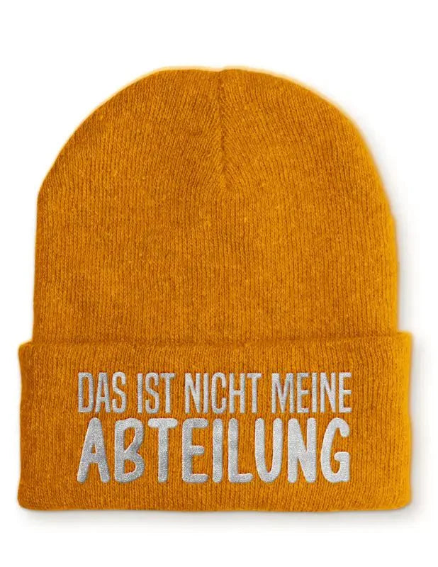 Das ist nicht meine Abteilung Statement Beanie Mütze mit Spruch - tshirtladen - Mütze