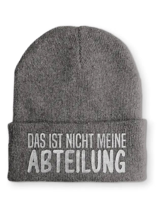 Das ist nicht meine Abteilung Statement Beanie Mütze mit Spruch - tshirtladen - Mütze