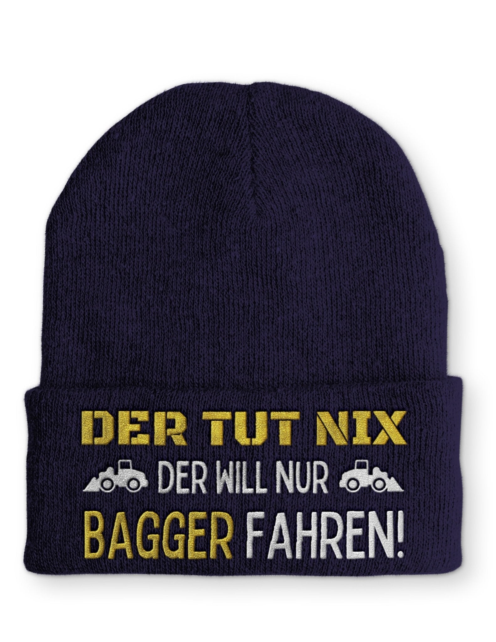 Der tut nix der will nur Bagger fahren Beanie Mütze mit Spruch - tshirtladen - Mütze