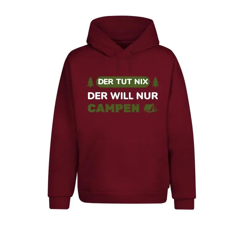 Der tut nix der will nur campen Statement Hoodie Unisex - tshirtladen -