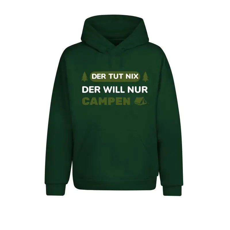 Der tut nix der will nur campen Statement Hoodie Unisex - tshirtladen -