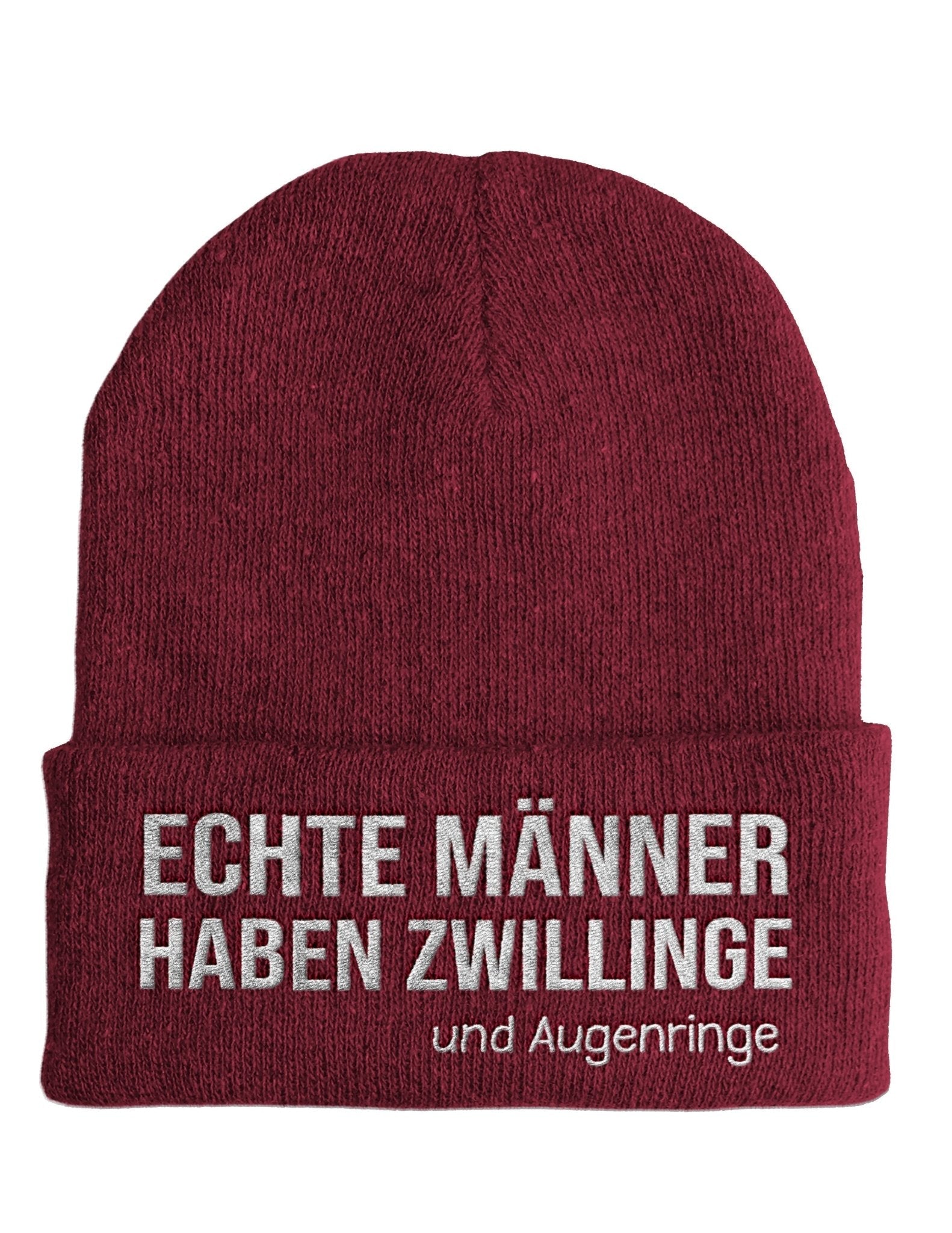 Echte Männer haben Zwillinge - Beanie - Mütze mit Spruch - tshirtladen - Mütze