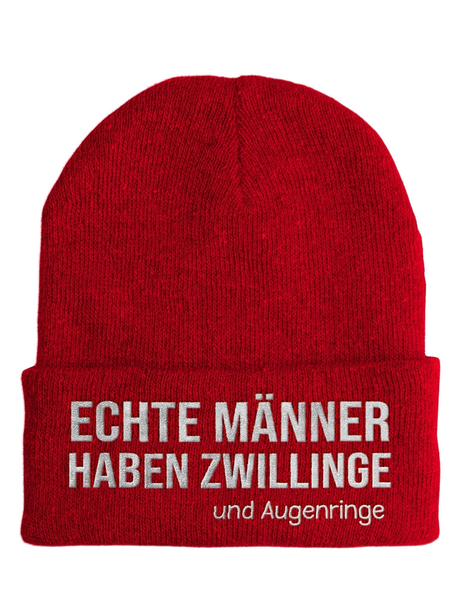 Echte Männer haben Zwillinge - Beanie - Mütze mit Spruch - tshirtladen - Mütze