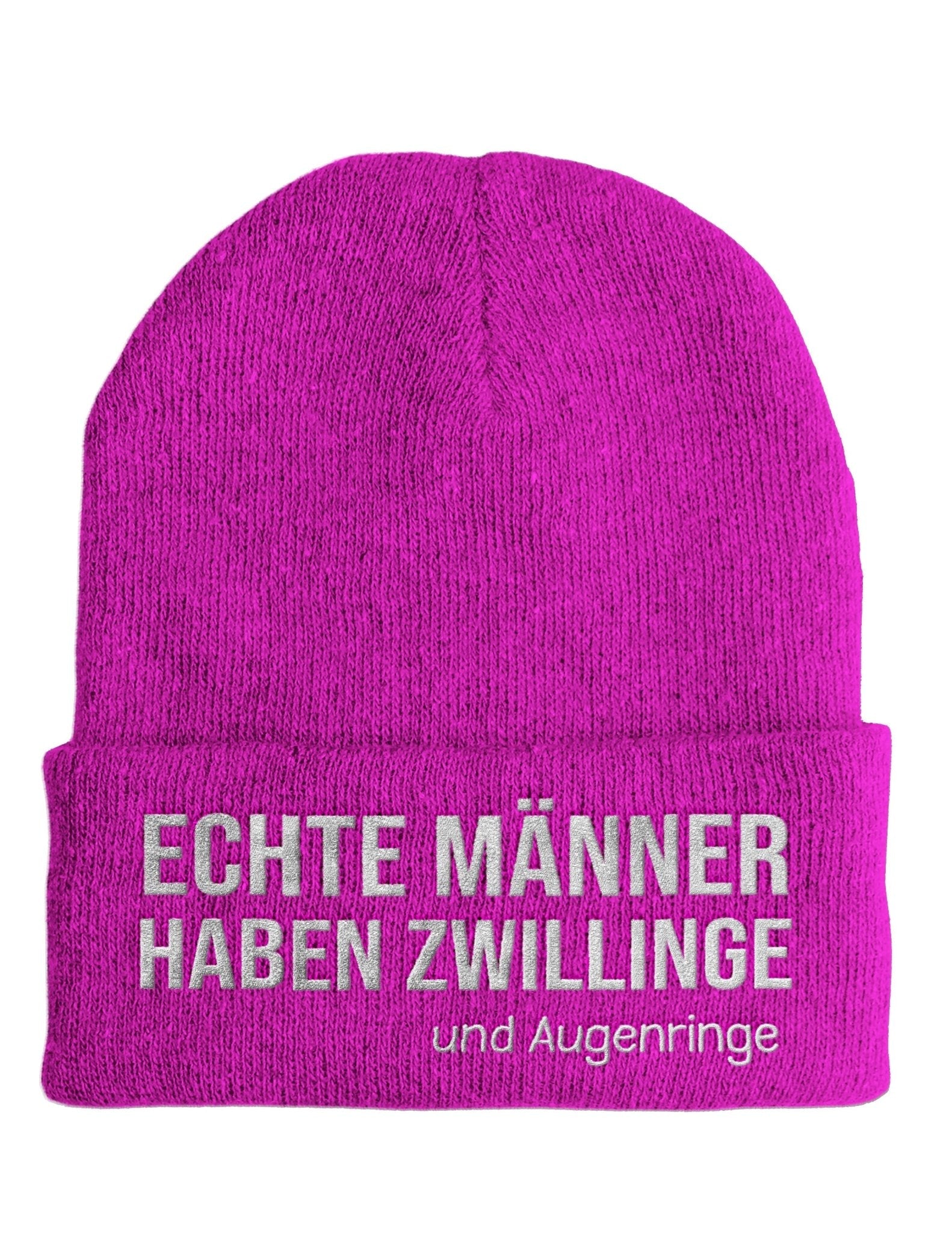Echte Männer haben Zwillinge - Beanie - Mütze mit Spruch - tshirtladen - Mütze