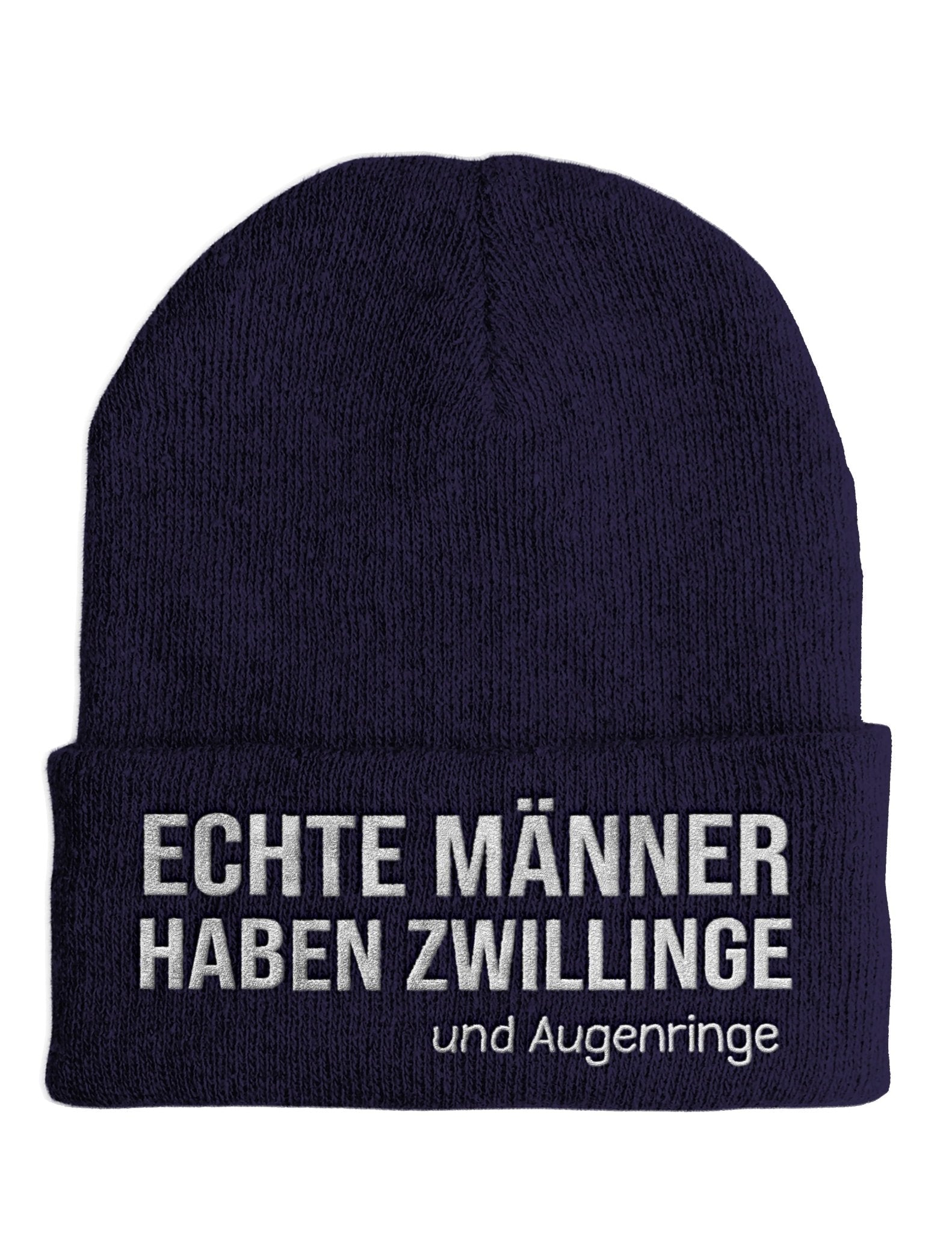 Echte Männer haben Zwillinge - Beanie - Mütze mit Spruch - tshirtladen - Mütze