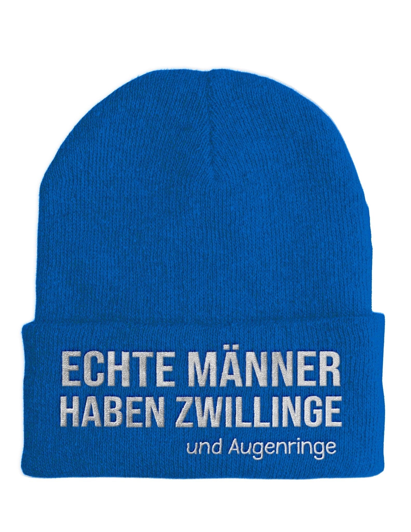 Echte Männer haben Zwillinge - Beanie - Mütze mit Spruch - tshirtladen - Mütze