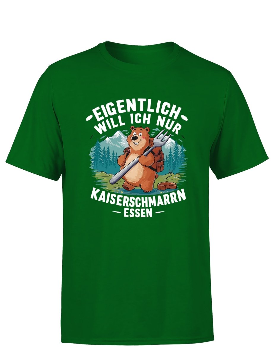 Eigentlich will ich nur Kaiserschmarrn Herren T-Shirt - Schwarzer - Kaffee