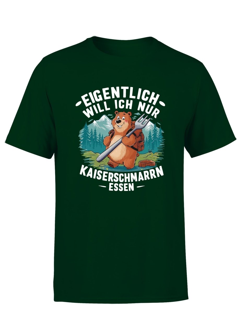 Eigentlich will ich nur Kaiserschmarrn Herren T-Shirt - Schwarzer - Kaffee