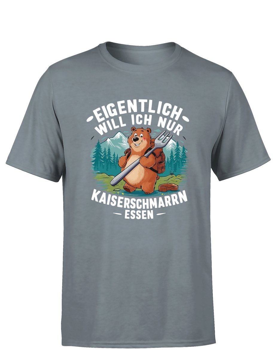 Eigentlich will ich nur Kaiserschmarrn Herren T-Shirt - Schwarzer - Kaffee