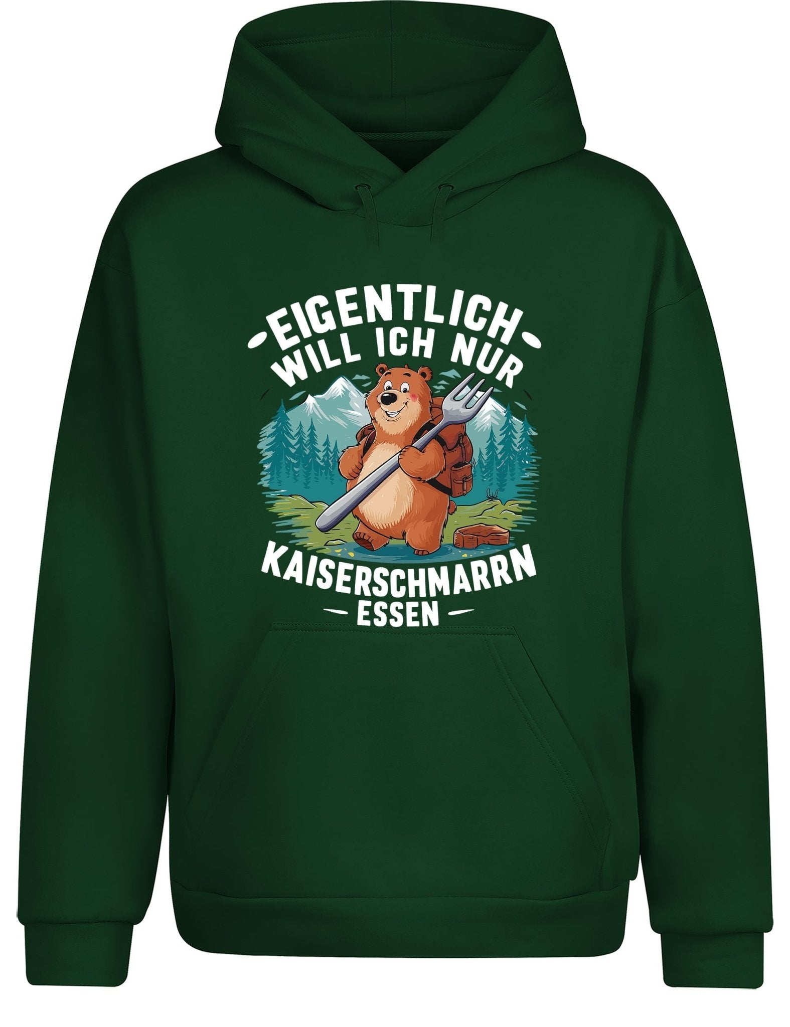 Eigentlich will ich nur Kaiserschmarrn Hoodie Kapuzenpullover Unisex - tshirtladen - Hoodie