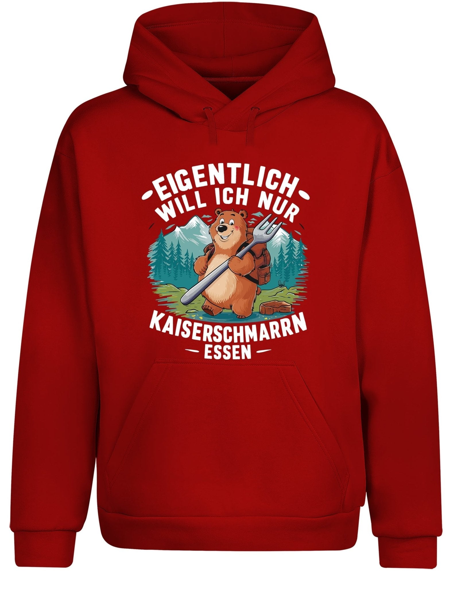 Eigentlich will ich nur Kaiserschmarrn Hoodie Kapuzenpullover Unisex - tshirtladen - Hoodie