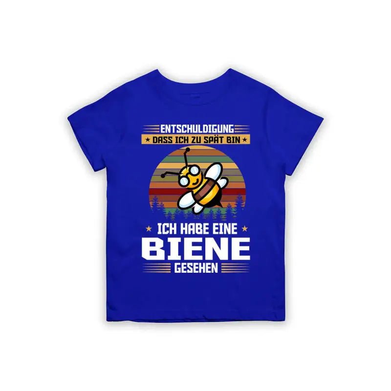 Entschuldigung dass ich zu spät bin... ich habe eine Biene gesehen Kinder T-Shirt - Schwarzer - Kaffee