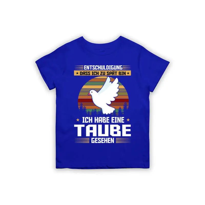 Entschuldigung dass ich zu spät bin... ich habe eine Taube gesehen Kinder T-Shirt - Schwarzer - Kaffee