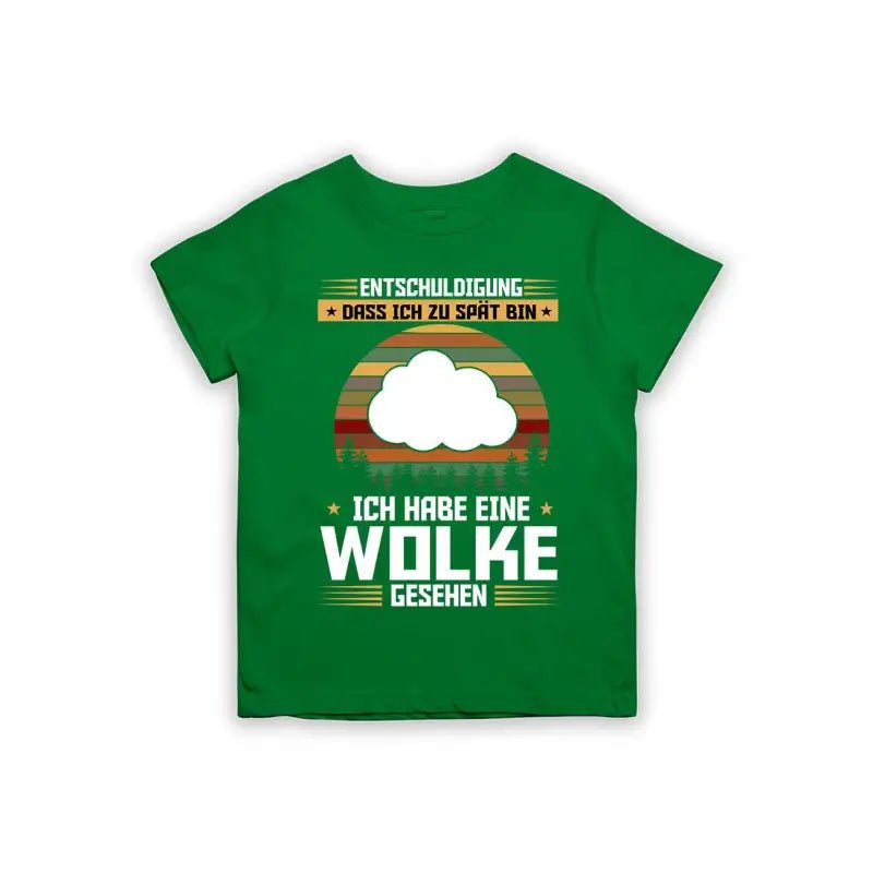 Entschuldigung dass ich zu spät bin... ich habe eine Wolke gesehen Kinder T-Shirt - Schwarzer - Kaffee