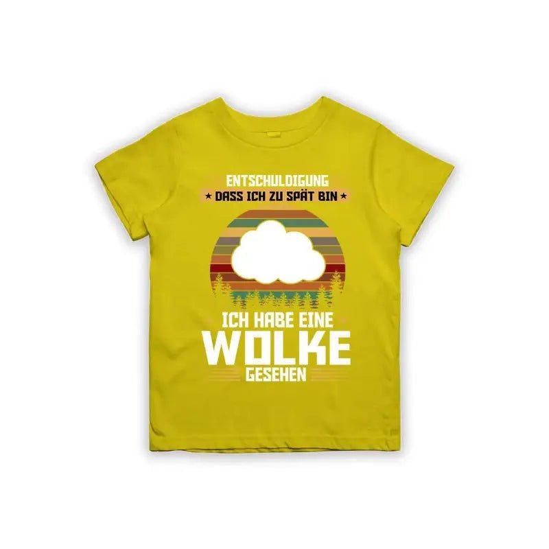 Entschuldigung dass ich zu spät bin... ich habe eine Wolke gesehen Kinder T-Shirt - Schwarzer - Kaffee