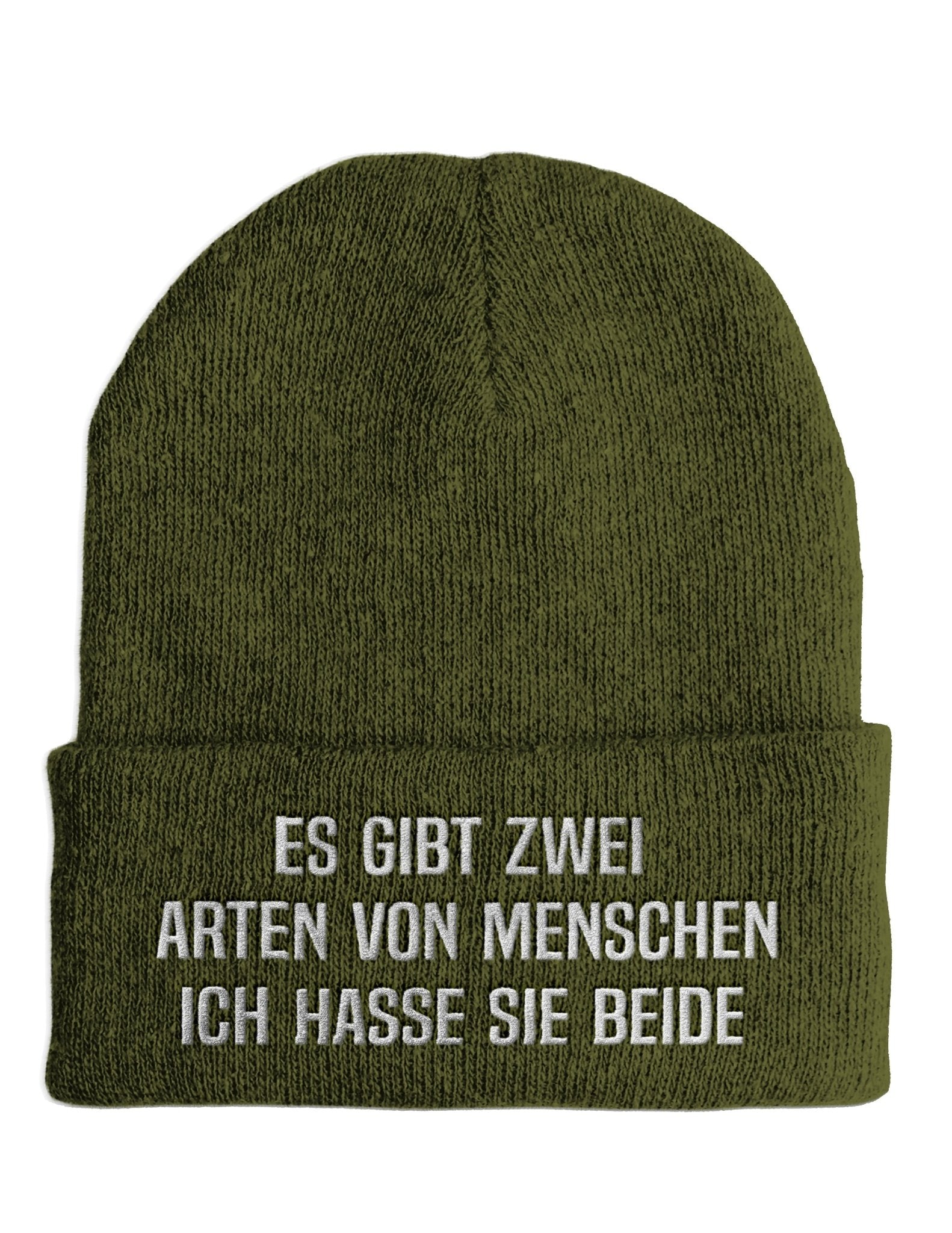 Es gibt zwei Arten von Menschen - Beanie - Mütze mit Spruch - tshirtladen - Mütze