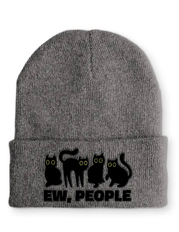EW, People Statement Beanie Mütze mit Spruch - tshirtladen - Mütze