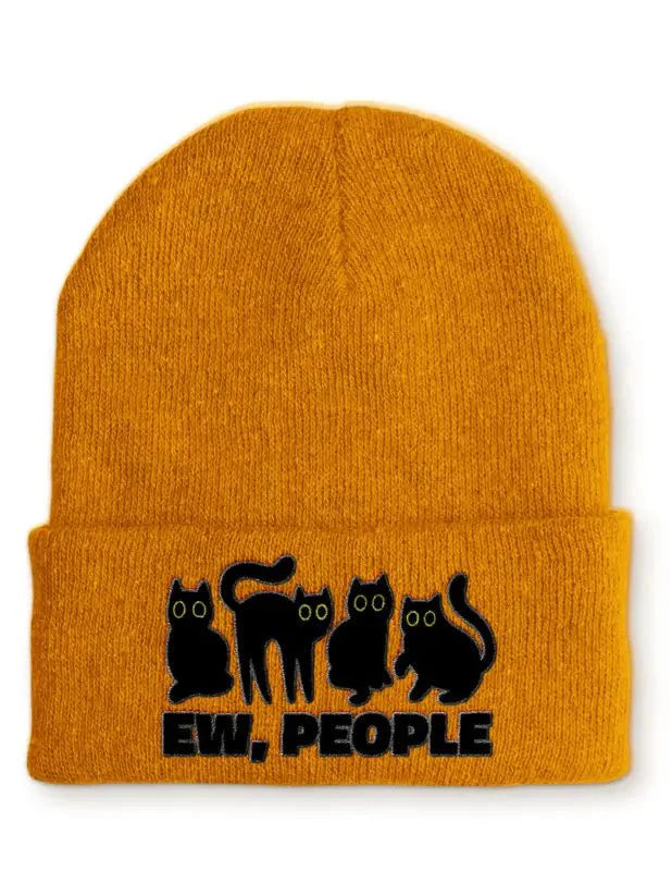 EW, People Statement Beanie Mütze mit Spruch - tshirtladen - Mütze