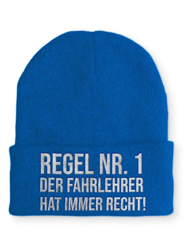 Fahrlehrer Statement Beanie Mütze mit Spruch - tshirtladen - Mütze