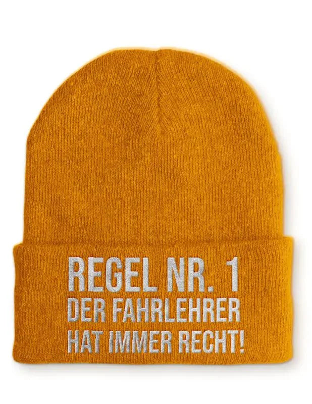 Fahrlehrer Statement Beanie Mütze mit Spruch - tshirtladen - Mütze