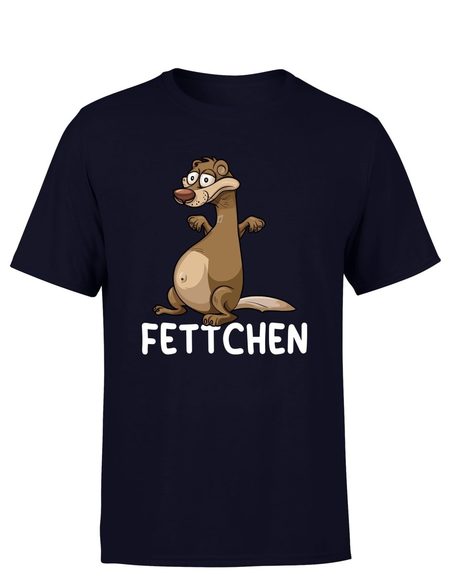 Fettchen – Das freche Statement Herren T-Shirt - Schwarzer - Kaffee