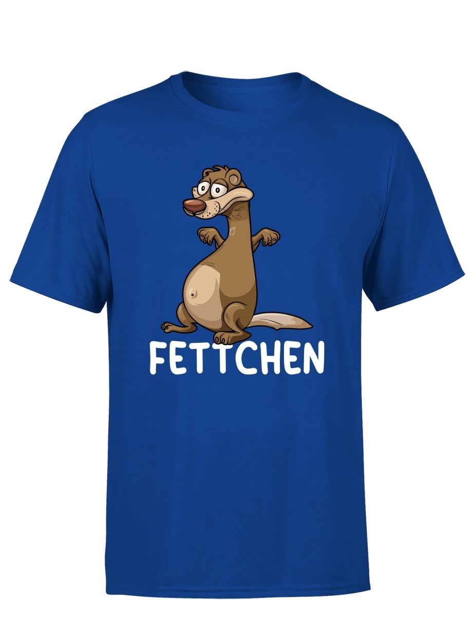 Fettchen – Das freche Statement Herren T-Shirt - Schwarzer - Kaffee