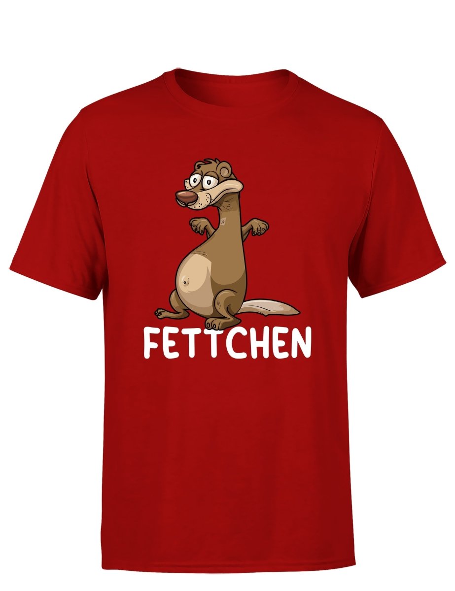 Fettchen – Das freche Statement Herren T-Shirt - Schwarzer - Kaffee