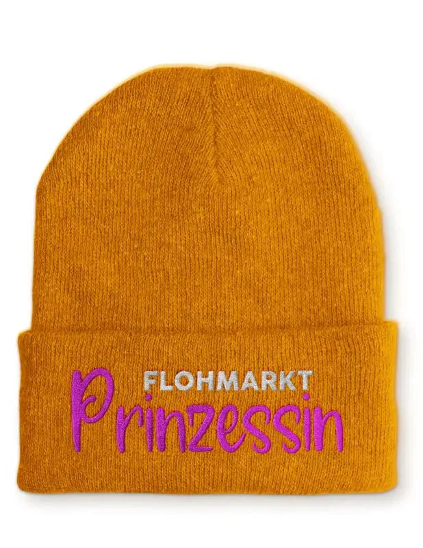 Flohmarkt Prinzessin Statement Beanie Mütze mit Spruch - tshirtladen - Mütze