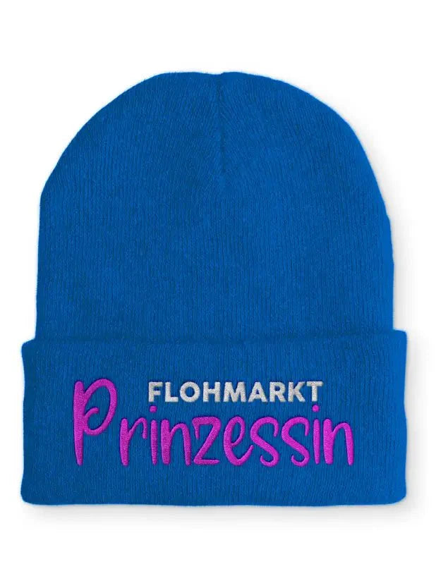 Flohmarkt Prinzessin Statement Beanie Mütze mit Spruch - tshirtladen - Mütze