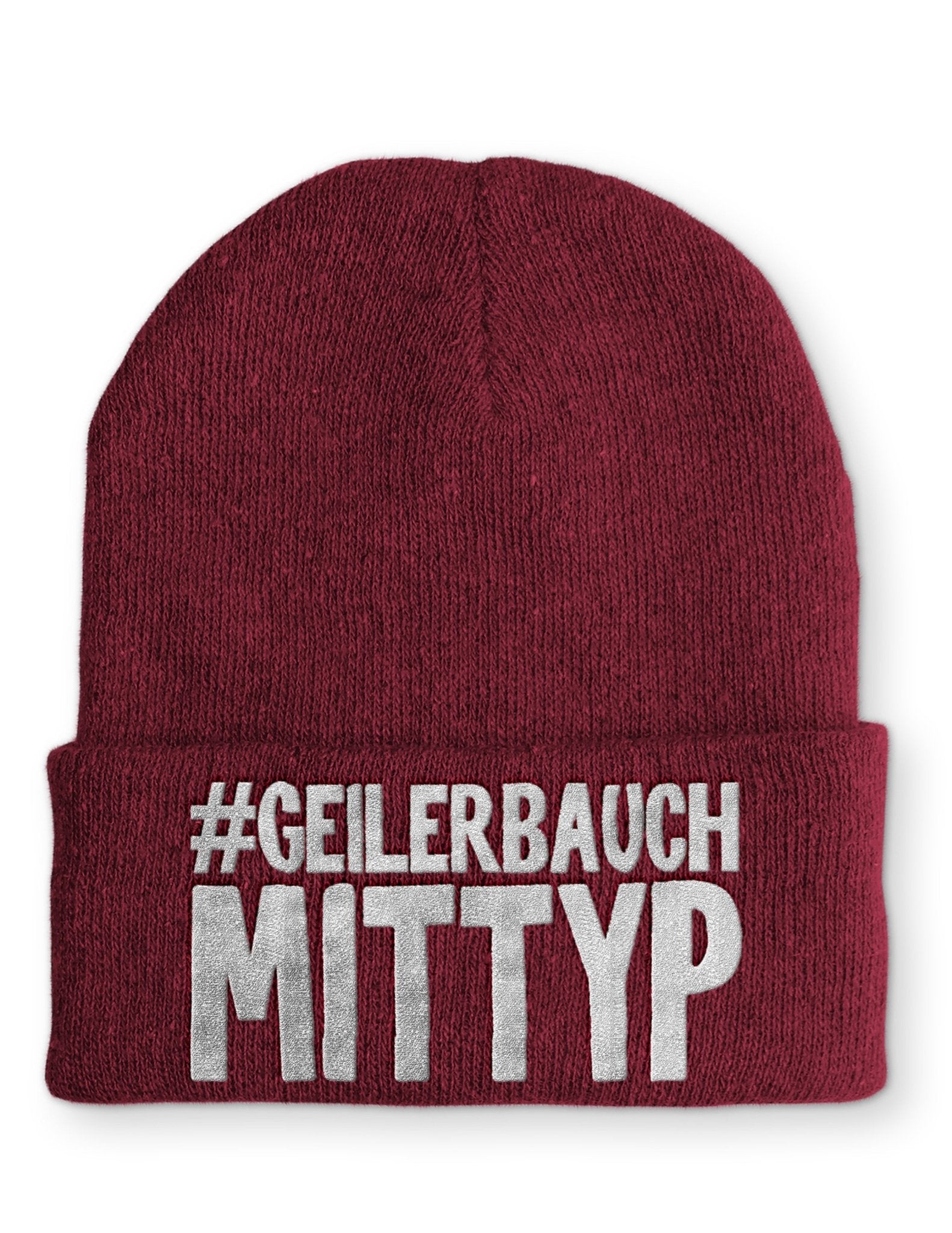 Geiler Bauch mit Typ Beanie Mütze mit Spruch - tshirtladen - Mütze