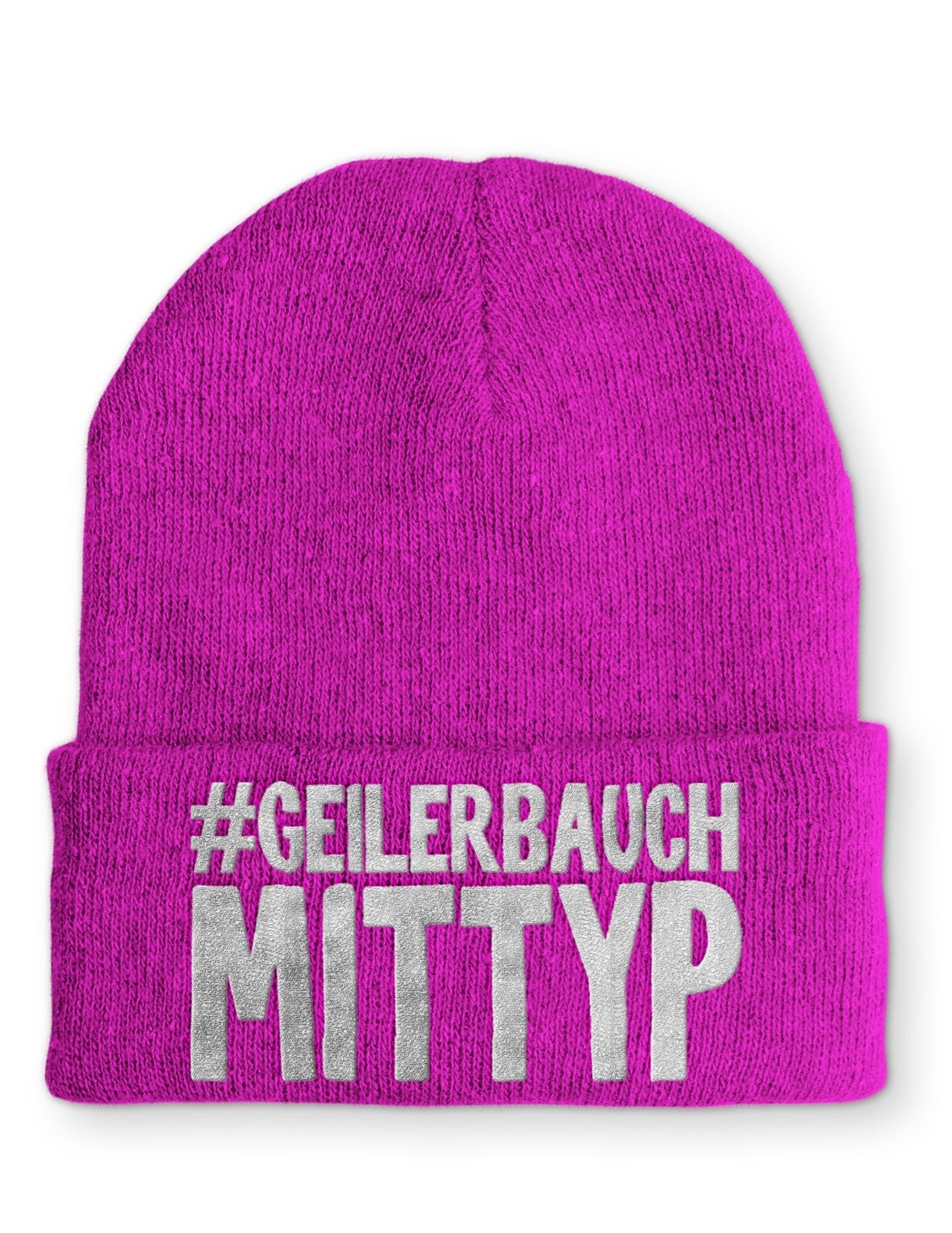 Geiler Bauch mit Typ Beanie Mütze mit Spruch - tshirtladen - Mütze