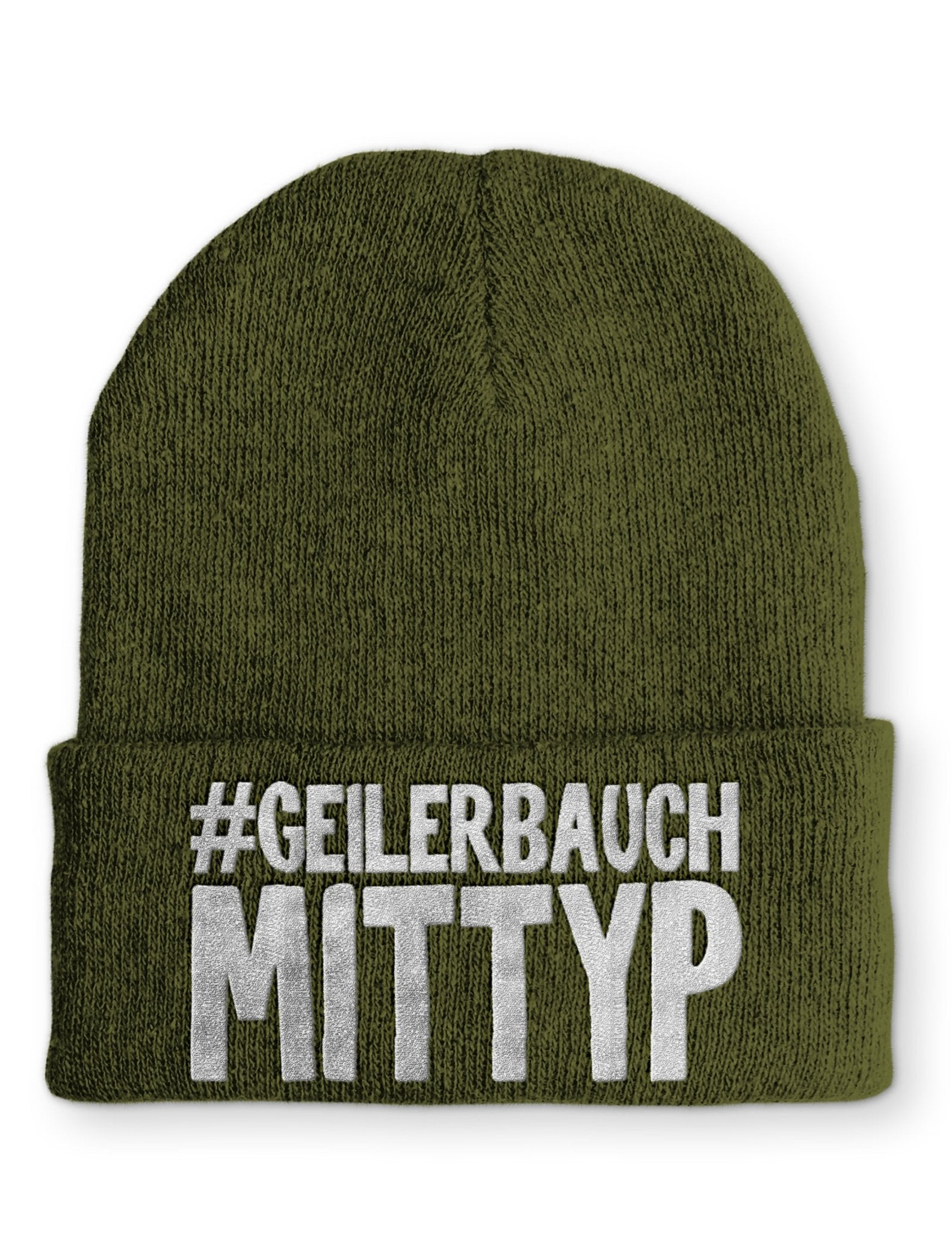 Geiler Bauch mit Typ Beanie Mütze mit Spruch - tshirtladen - Mütze