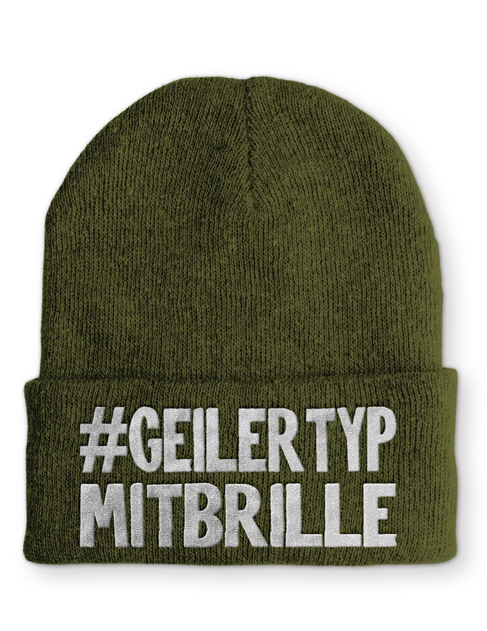 Geiler Typ mit Brille Beanie Mütze mit Spruch - tshirtladen - Mütze