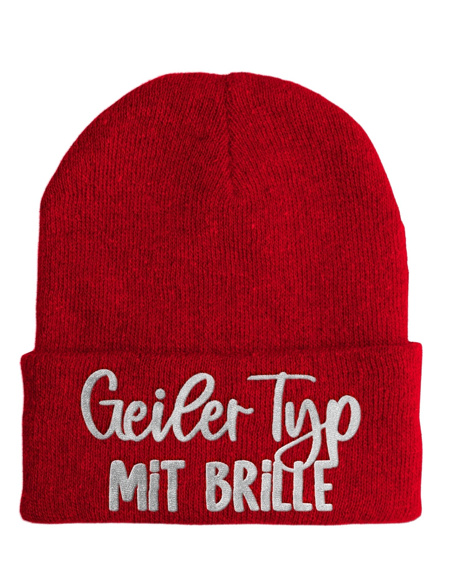 Geiler Typ mit Brille - Beanie - Mütze mit Spruch - tshirtladen - Mütze