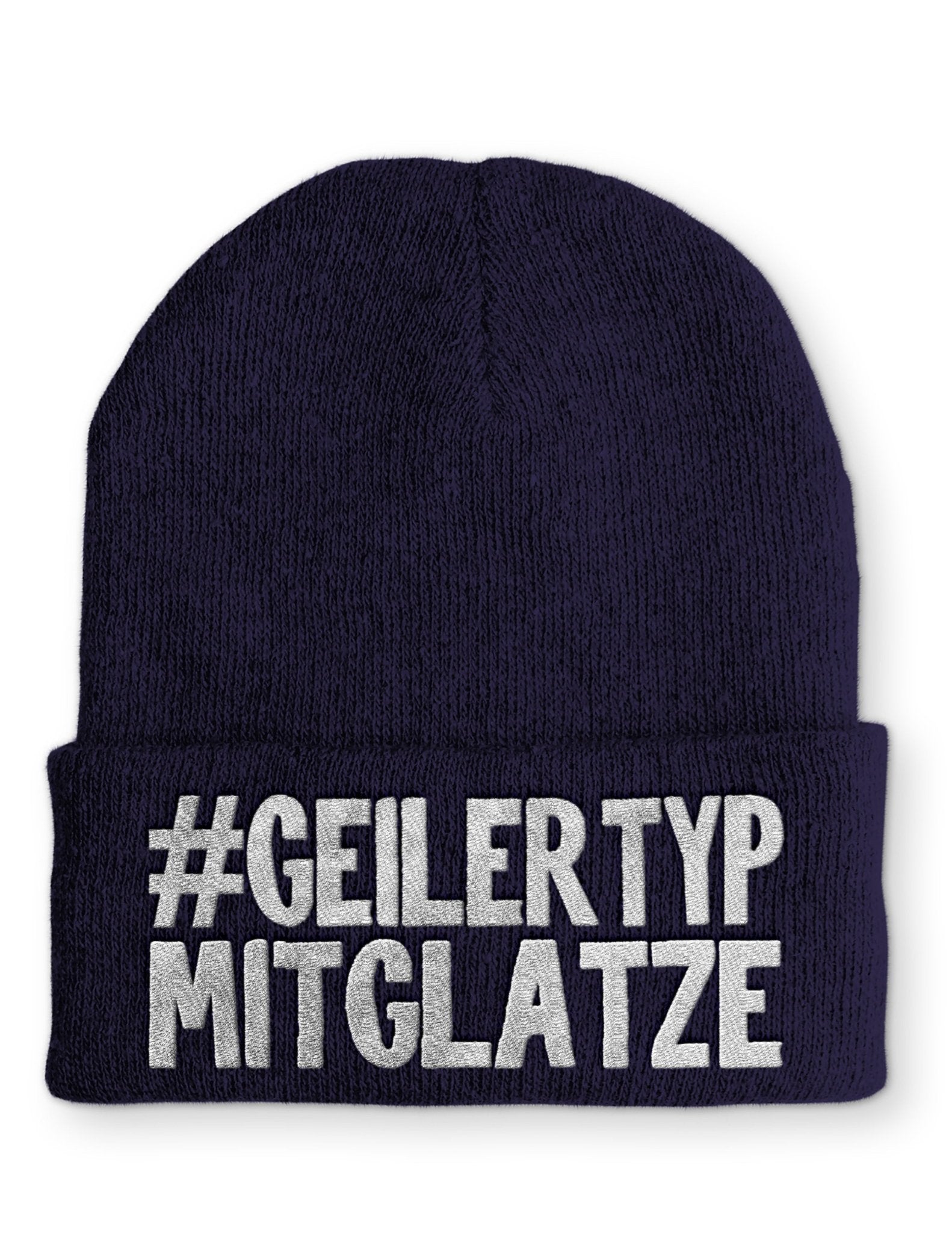 Geiler Typ mit Glatze Beanie Mütze mit Spruch - tshirtladen - Mütze