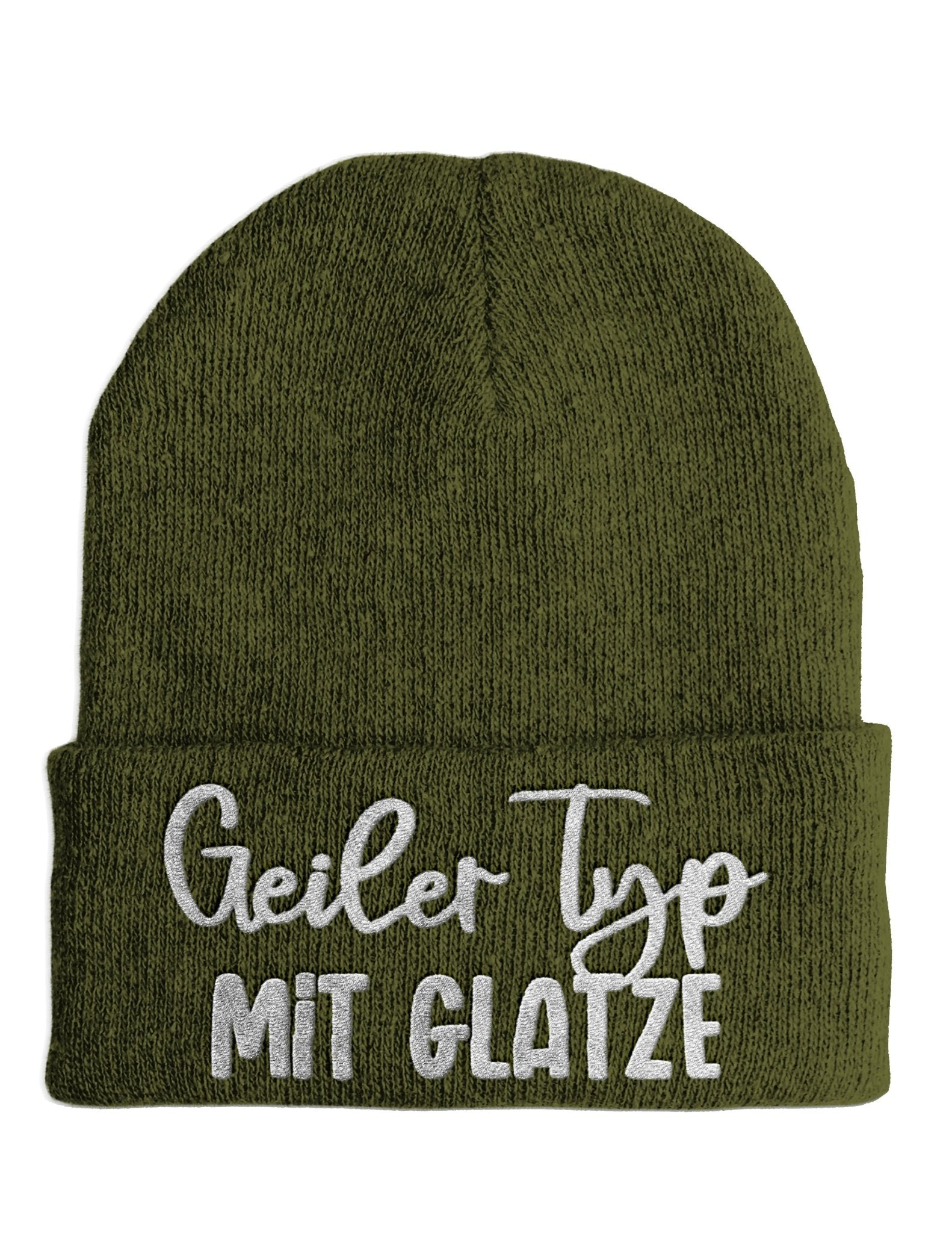 Geiler Typ mit Glatze - Beanie - Mütze mit Spruch - tshirtladen - Mütze