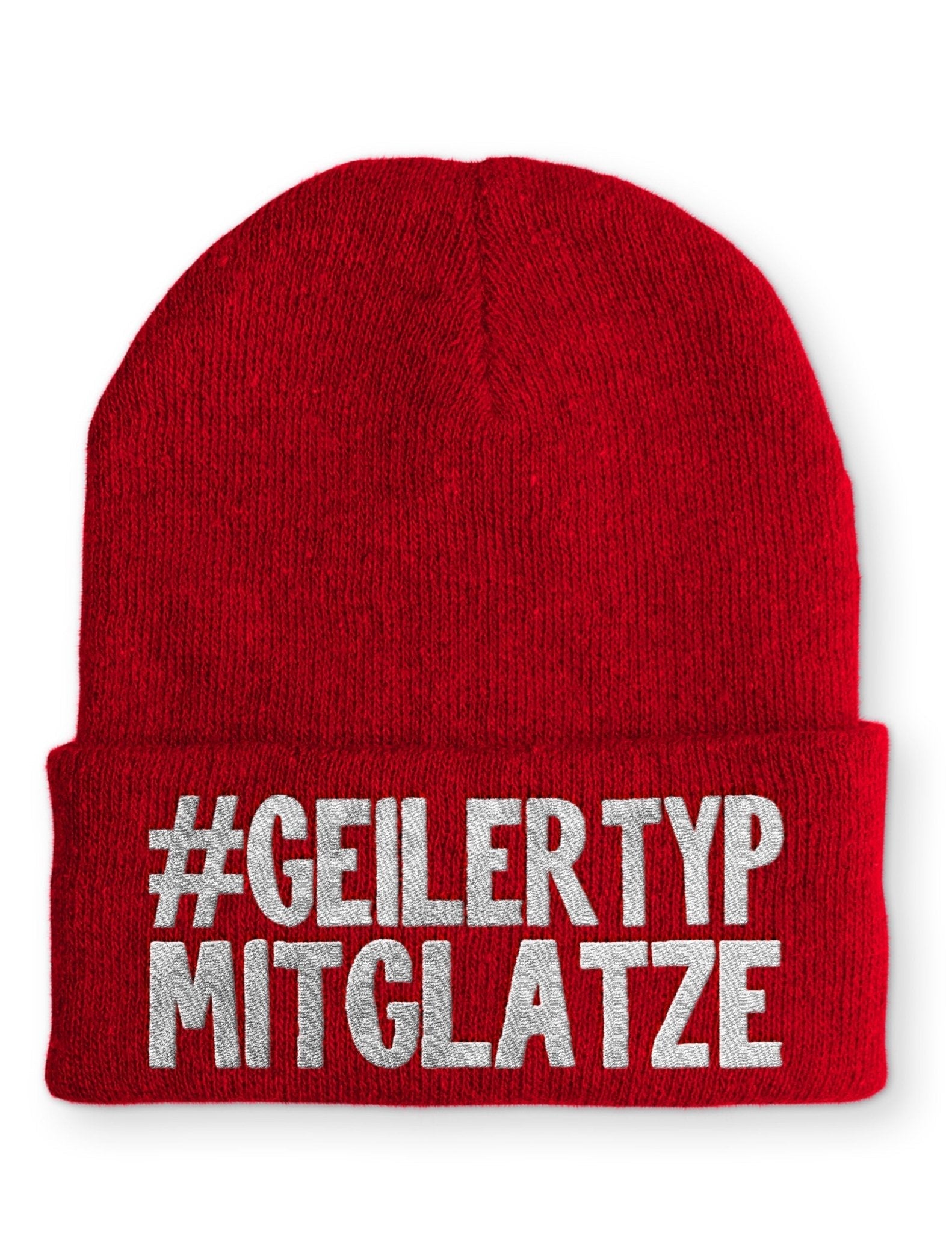 Geiler Typ mit Glatze Beanie Mütze mit Spruch - tshirtladen - Mütze
