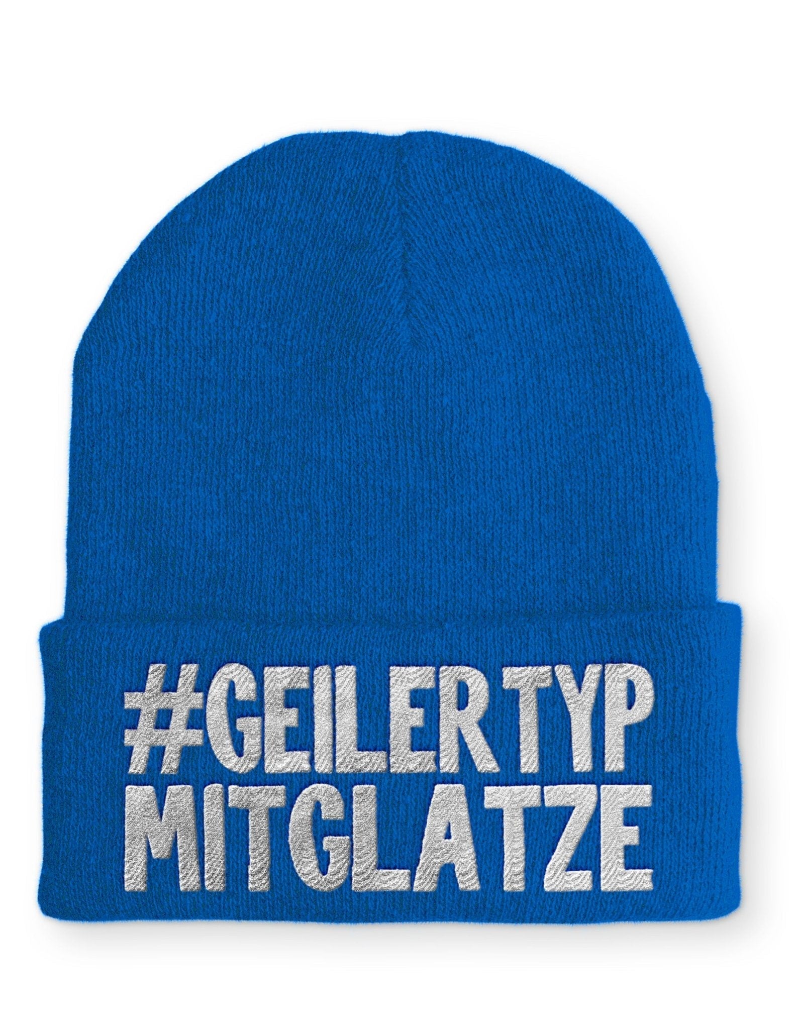 Geiler Typ mit Glatze Beanie Mütze mit Spruch - tshirtladen - Mütze