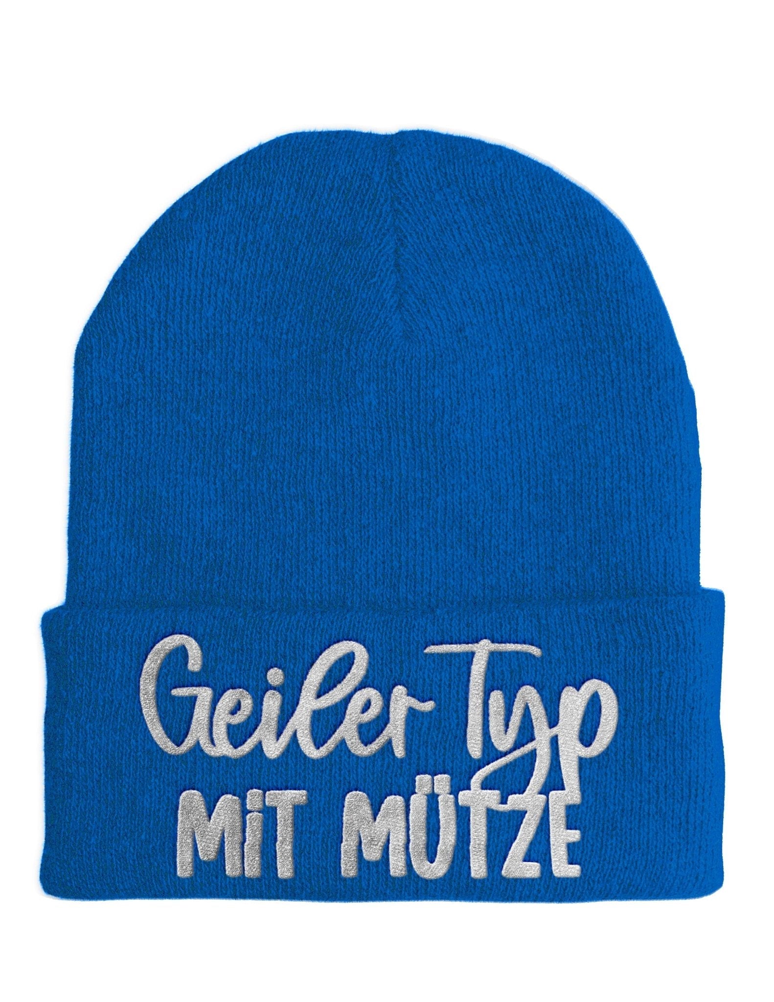 Geiler Typ mit Mütze - Beanie - Mütze mit Spruch - tshirtladen - Mütze
