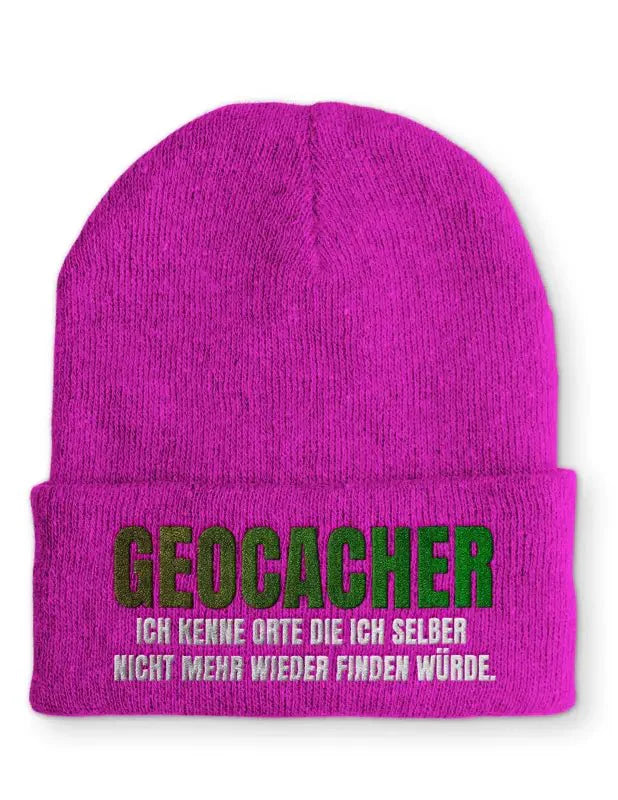 Geocacher Ich kenne Orte die ich selber nicht mehr wieder finden würde. Statement Beanie Mütze mit Spruch - tshirtladen - Mütze
