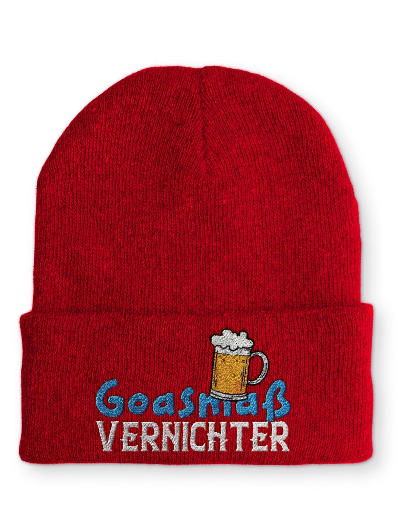 Goasmaß Vernichter Beanie Mütze mit Spruch - tshirtladen - Mütze