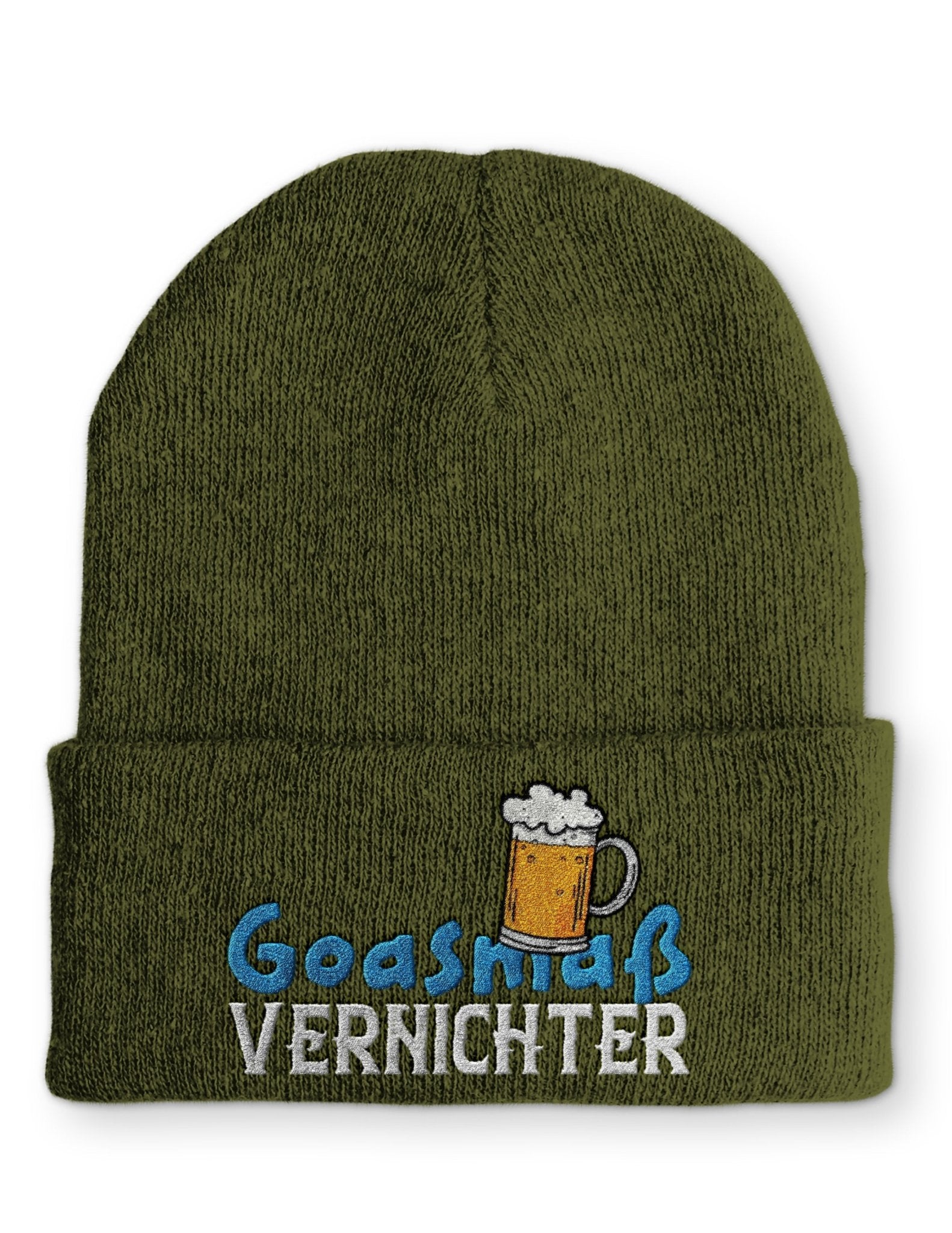 Goasmaß Vernichter Beanie Mütze mit Spruch - tshirtladen - Mütze